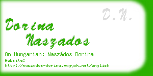 dorina naszados business card